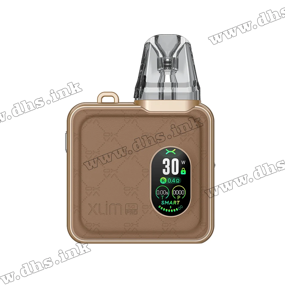 Багаторазова електронна сигарета - OXVA Xlim SQ Pro Pod Kit 1200 мАг (Brown Leather)